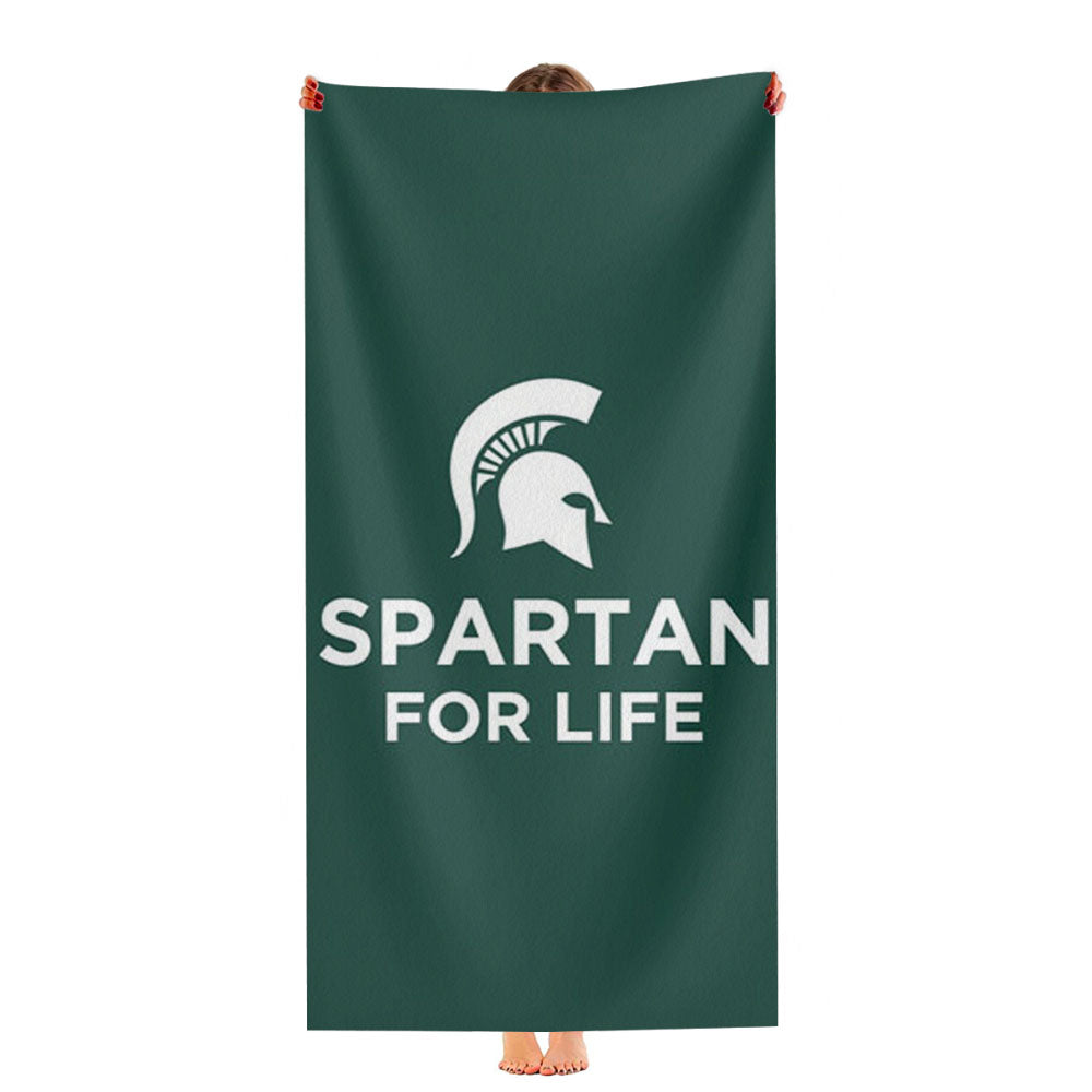 Michigan State Spartan For Life Ultra-Soft Luxury Bathroom Towels