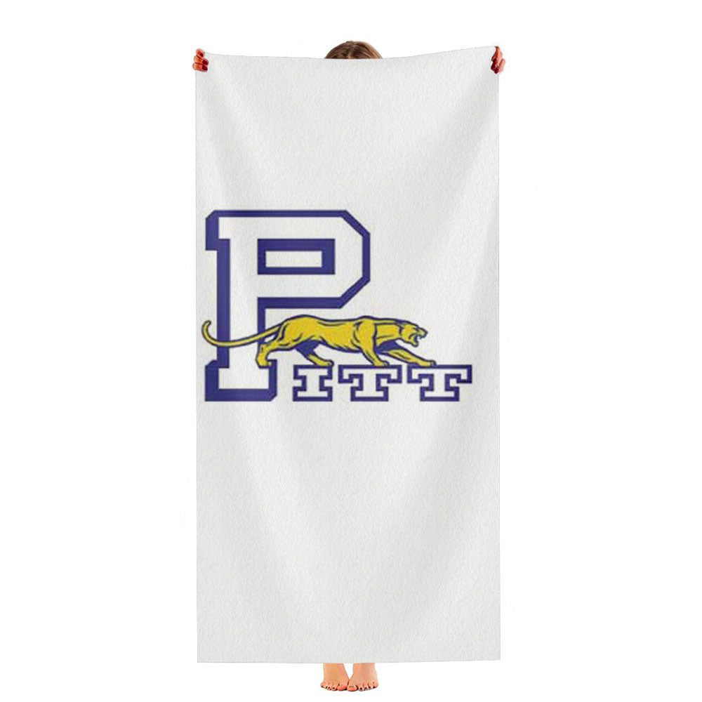 Pitt Panther Logo Ultra-Soft Luxury Bathroom Towels