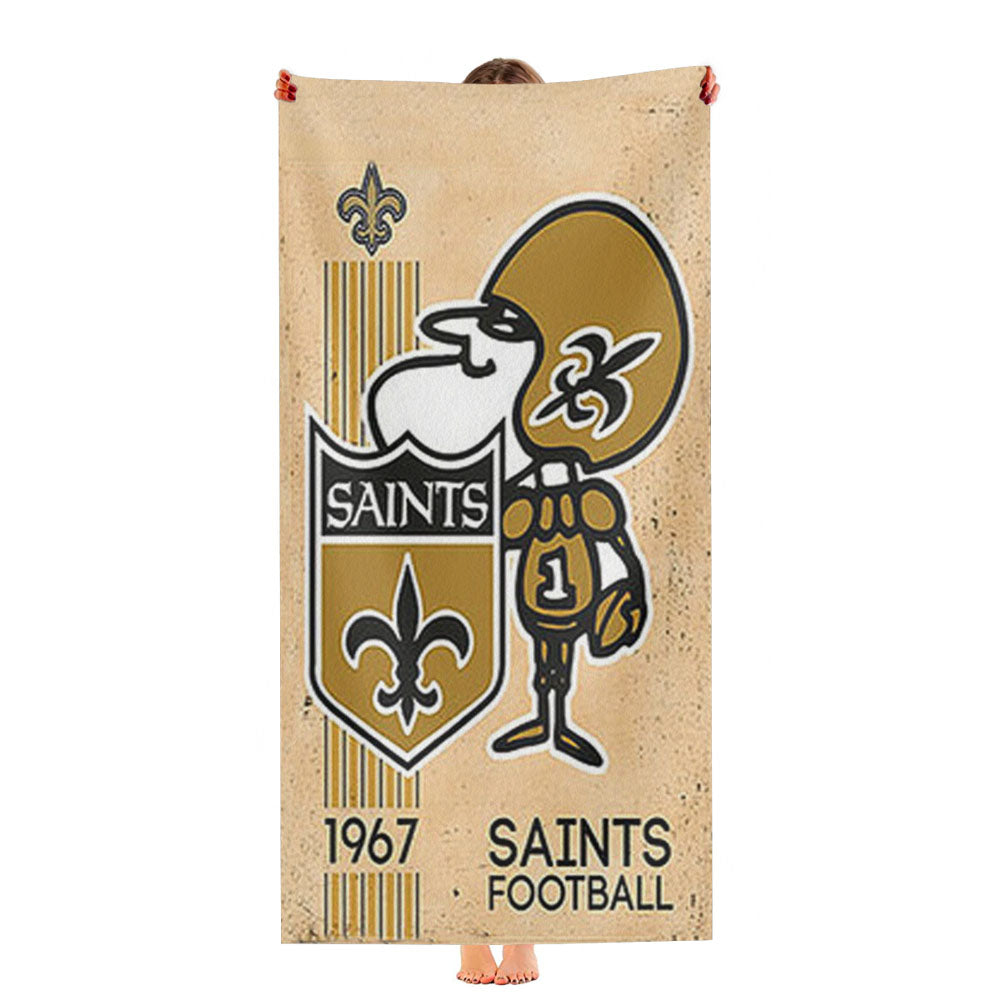 Saints Football Logo Ultra-Soft Luxury Bathroom Towels