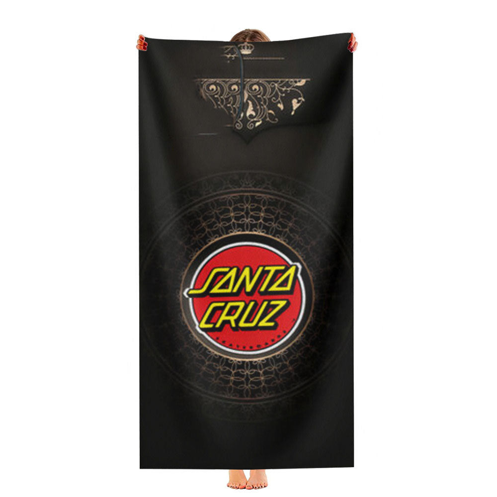 Santa Cruz Skateboards Logo Ultra-Soft Luxury Bathroom Towels