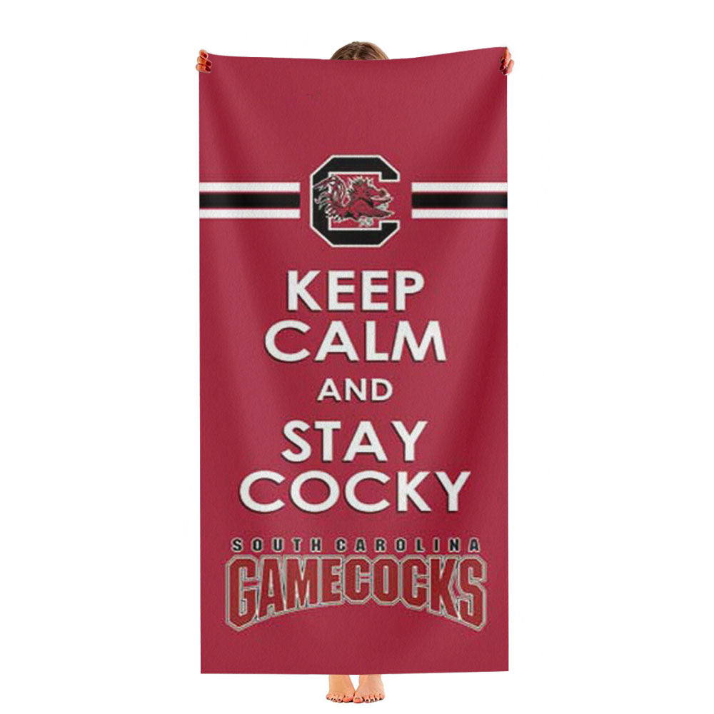 Sc Gamecocks Keep Calm Ultra-Soft Luxury Bathroom Towels