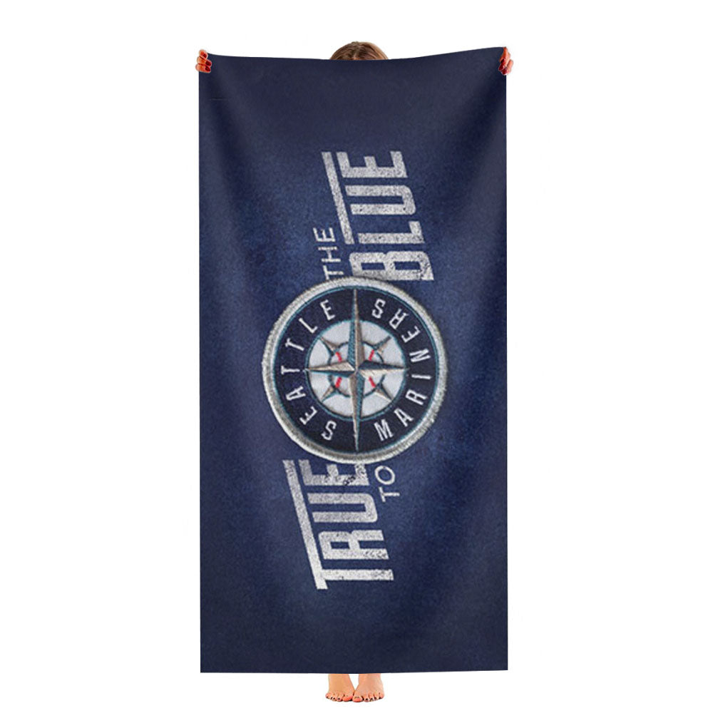 Seattle Mariners True To The Blue Ultra-Soft Luxury Bathroom Towels