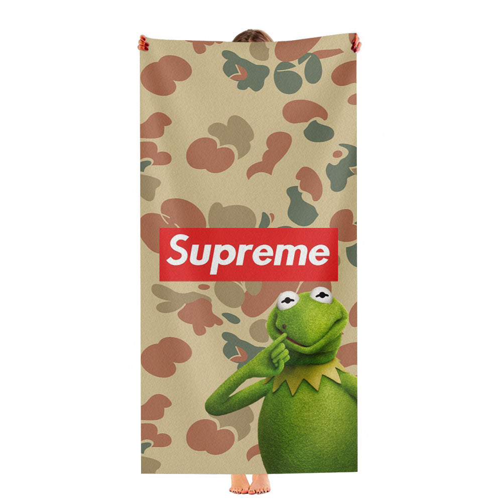 Supreme Kermit Camouflage Ultra-Soft Luxury Bathroom Towels