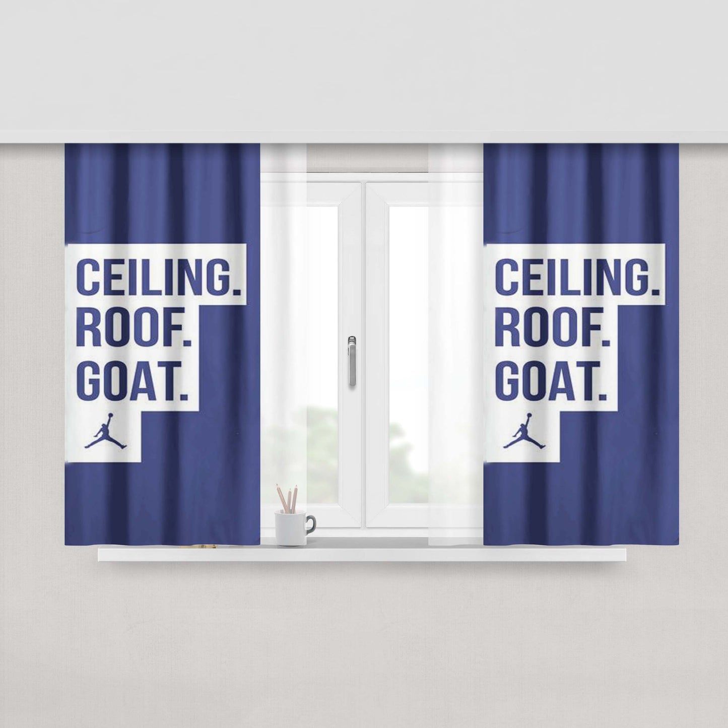 Ceiling Roof Goat Unc Jordan North Carolina Peach Skin Window Curtains