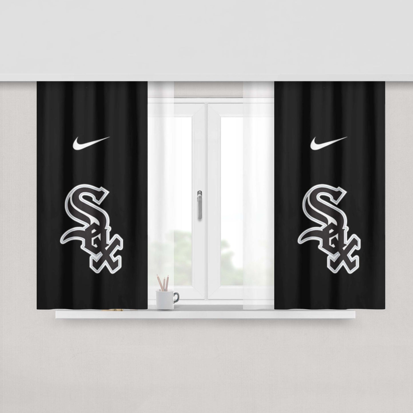 Chicago White Sox Nike Peach Skin Window Curtains