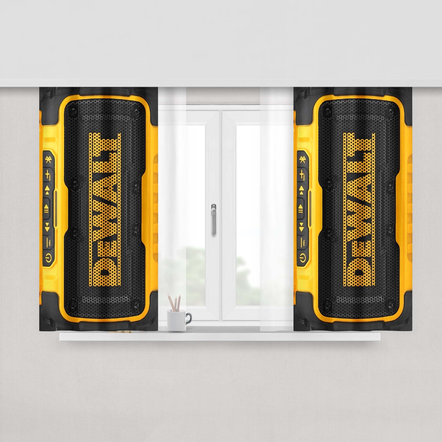 Dewalt Jobsite Radio 2 Peach Skin Window Curtains