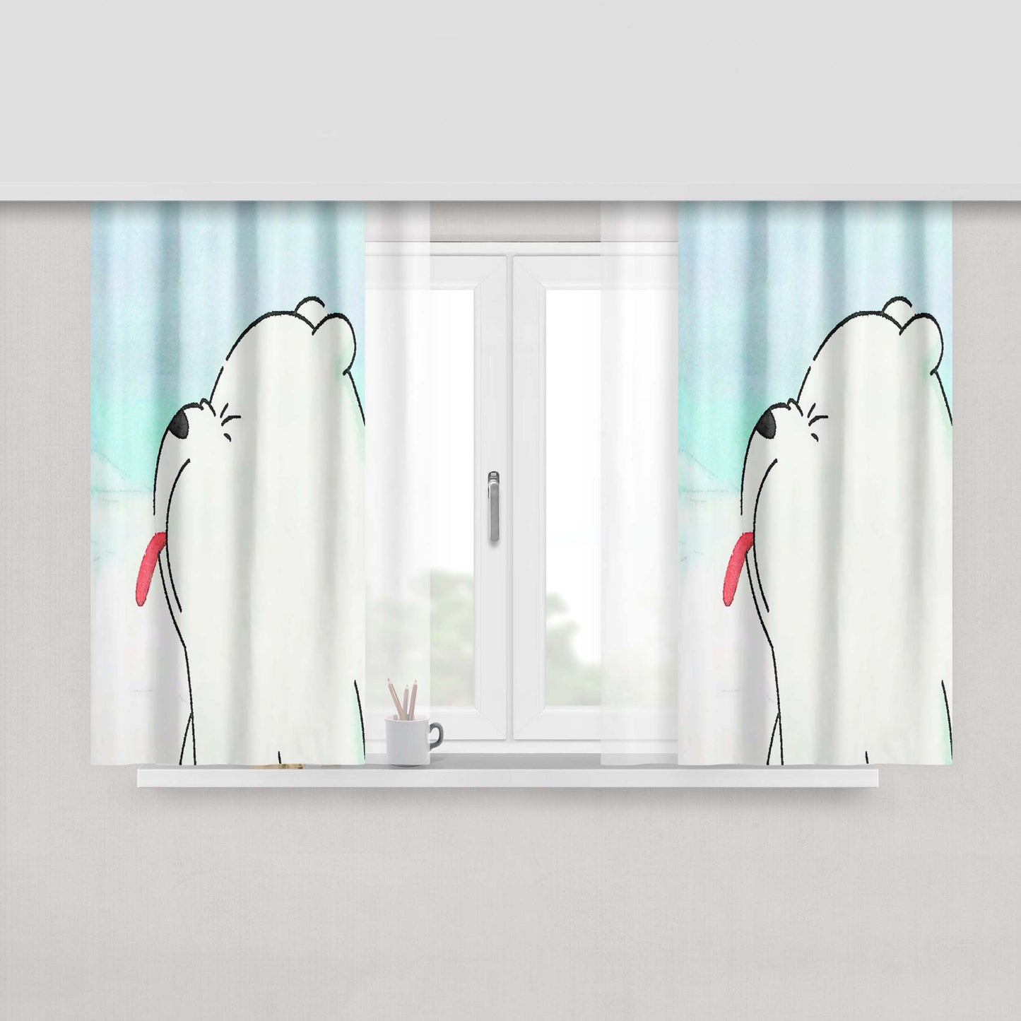 Ice Age Collision Course Peach Skin Window Curtains