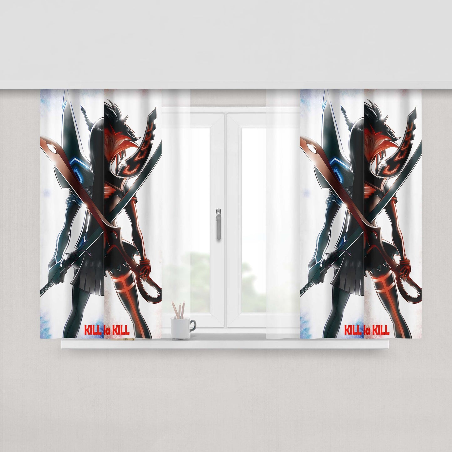 Kill La Kill Peach Skin Window Curtains