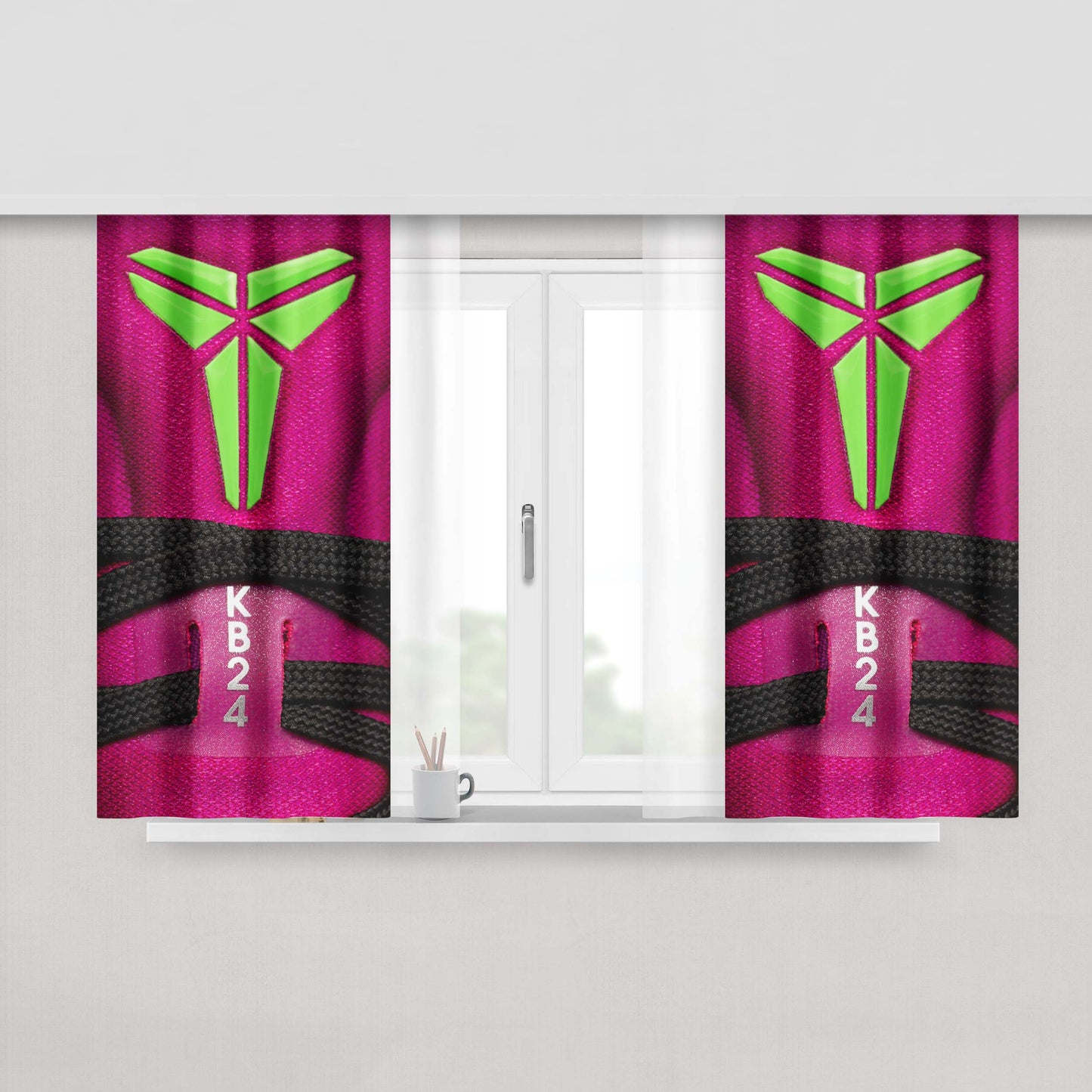 Kobe Bryant Nike Shoes Peach Skin Window Curtains