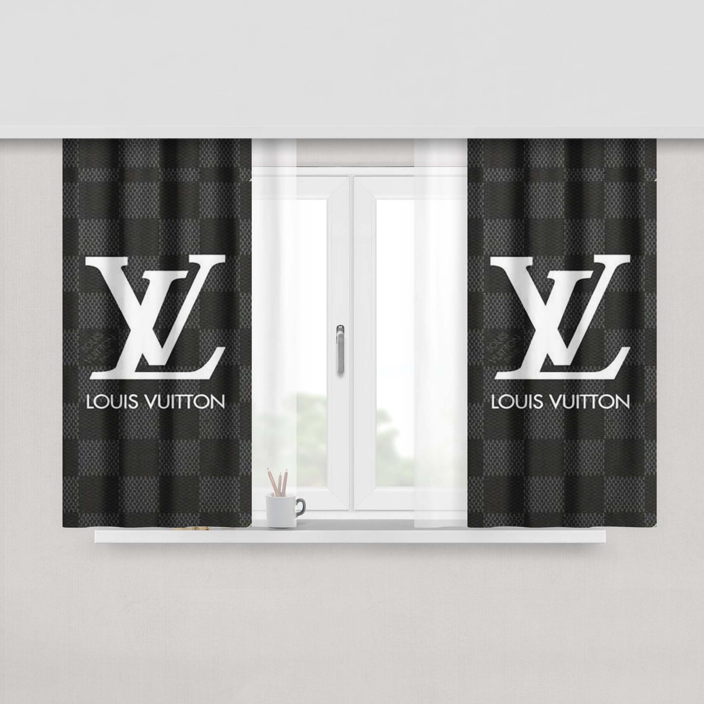 Louis Vuitton & Me Peach Skin Window Curtains