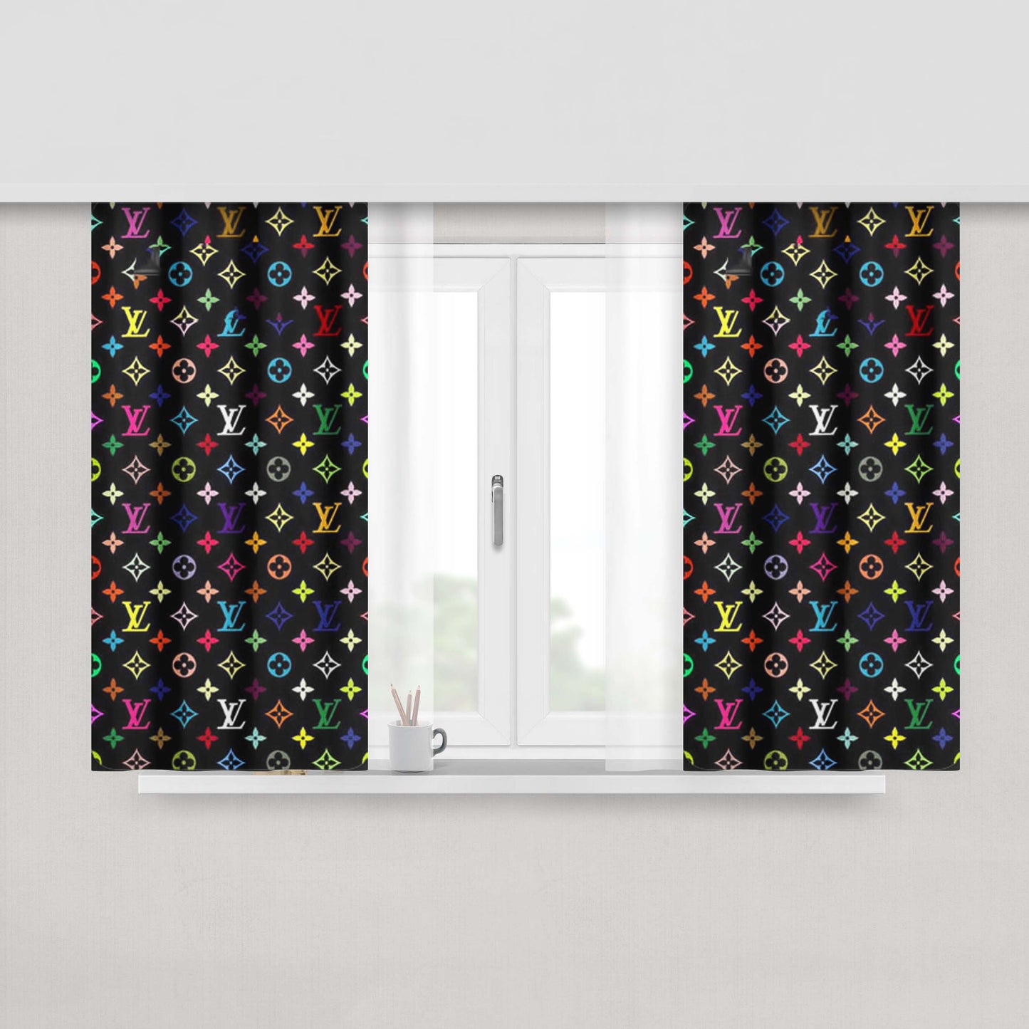 Louis Vuitton Great Brand Peach Skin Window Curtains
