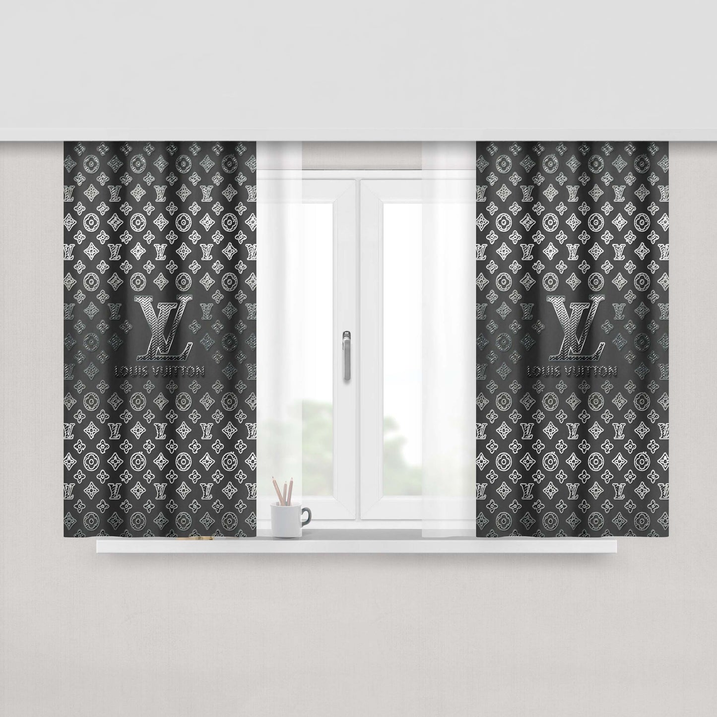 Louis Vuitton Lv Peach Skin Window Curtains