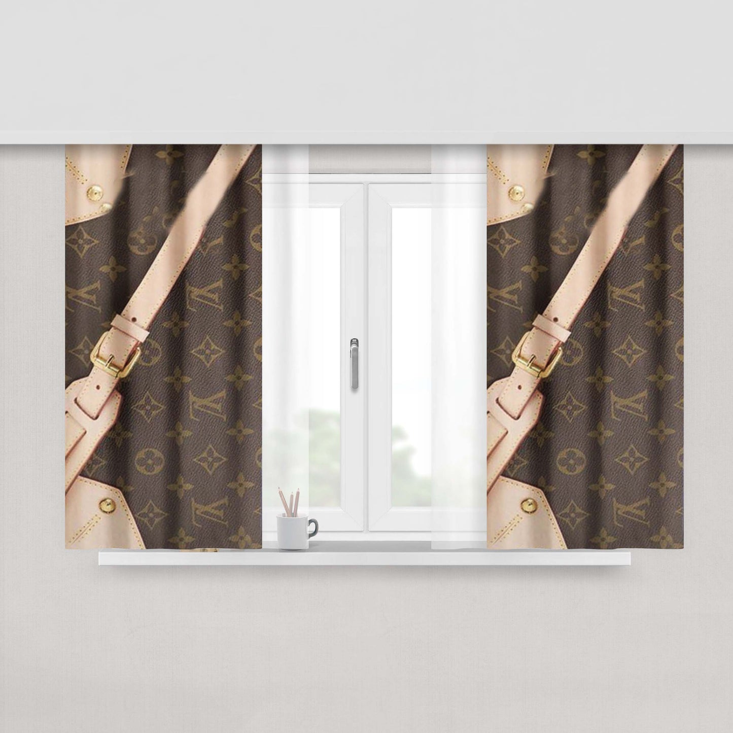 Louis Vuitton Peach Skin Window Curtains