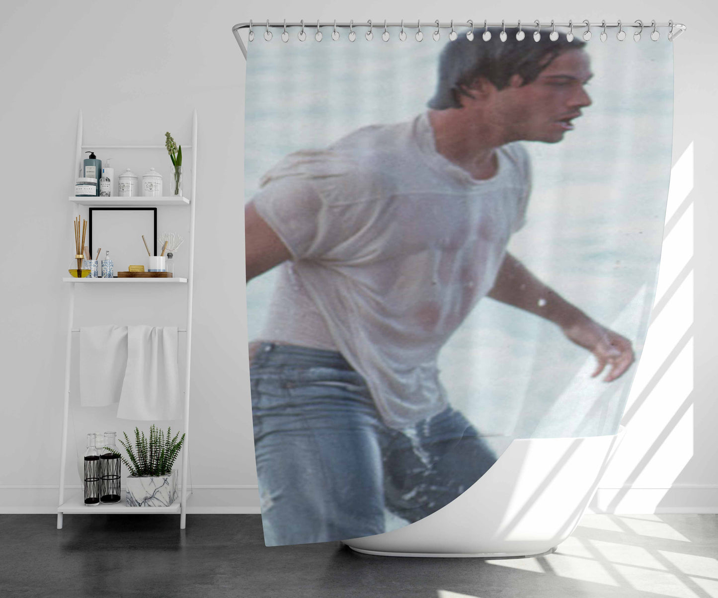 Point Break Bathroom Shower Curtain Fabric Waterproof | 66 X 72 Inch