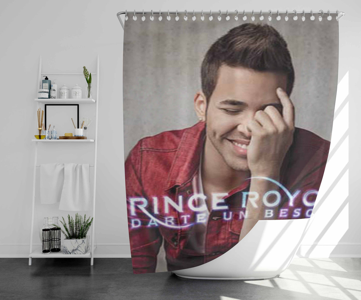 Prince Royce Darte Un Beso Bathroom Shower Curtain Fabric Waterproof | 66 X 72 Inch