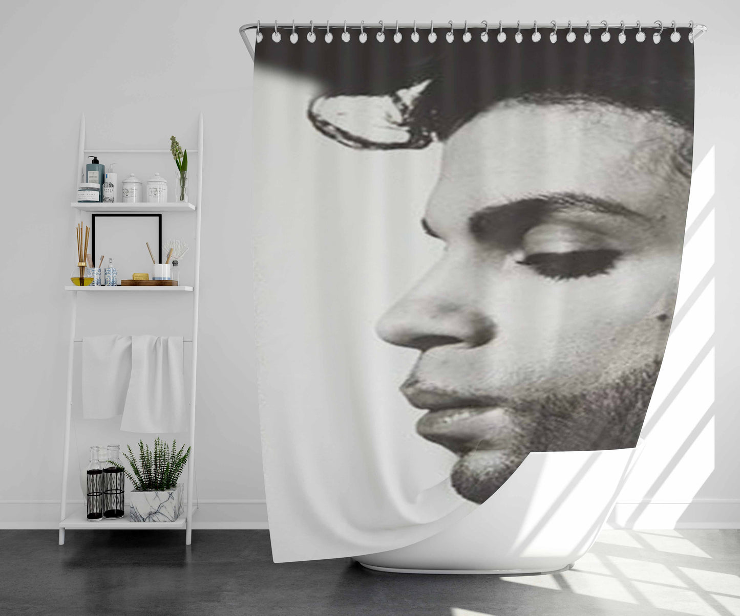Prince Through The Ages Bathroom Shower Curtain Fabric Waterproof | 66 X 72 Inch