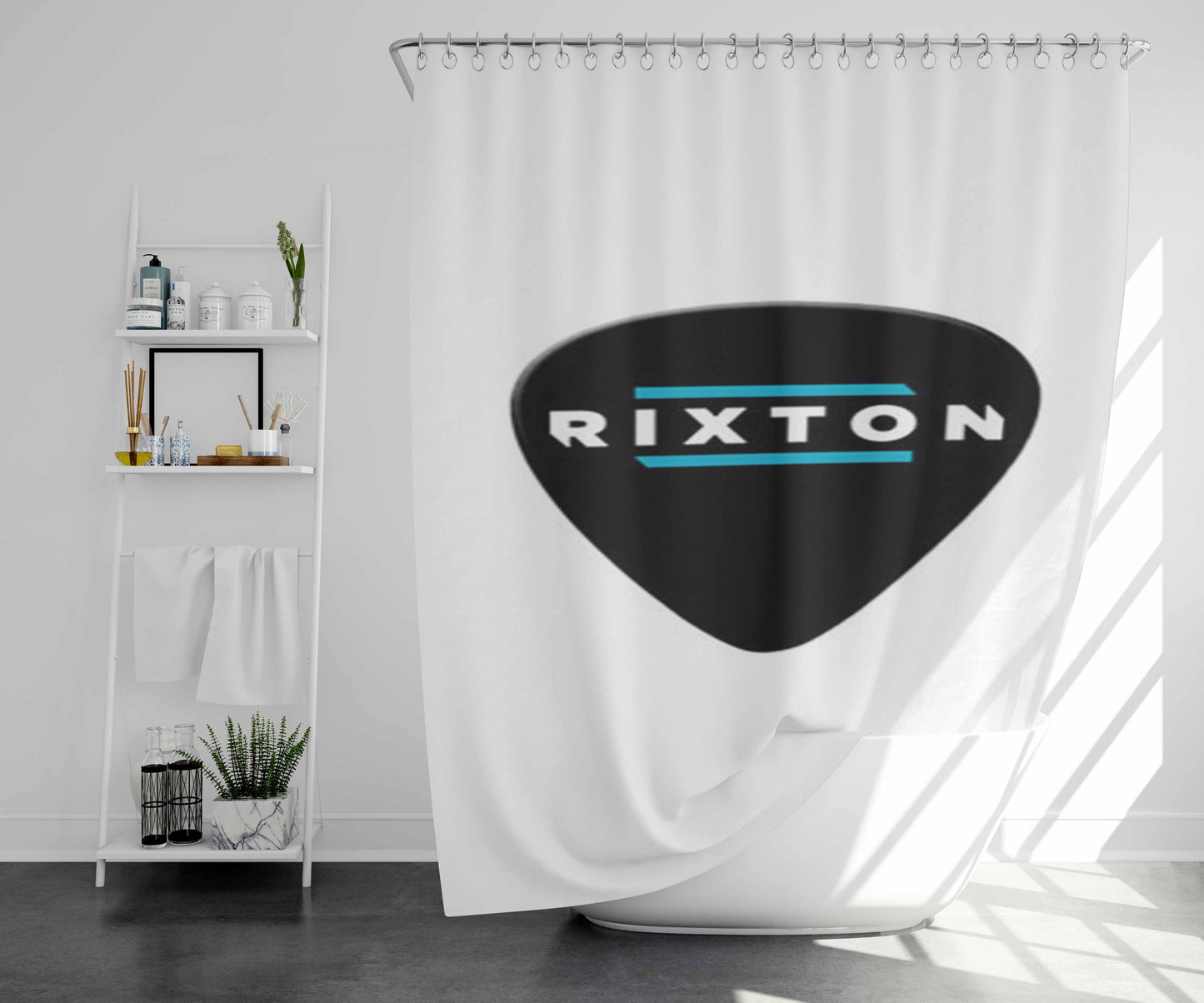Rixton Symbol Bathroom Shower Curtain Fabric Waterproof | 66 X 72 Inch