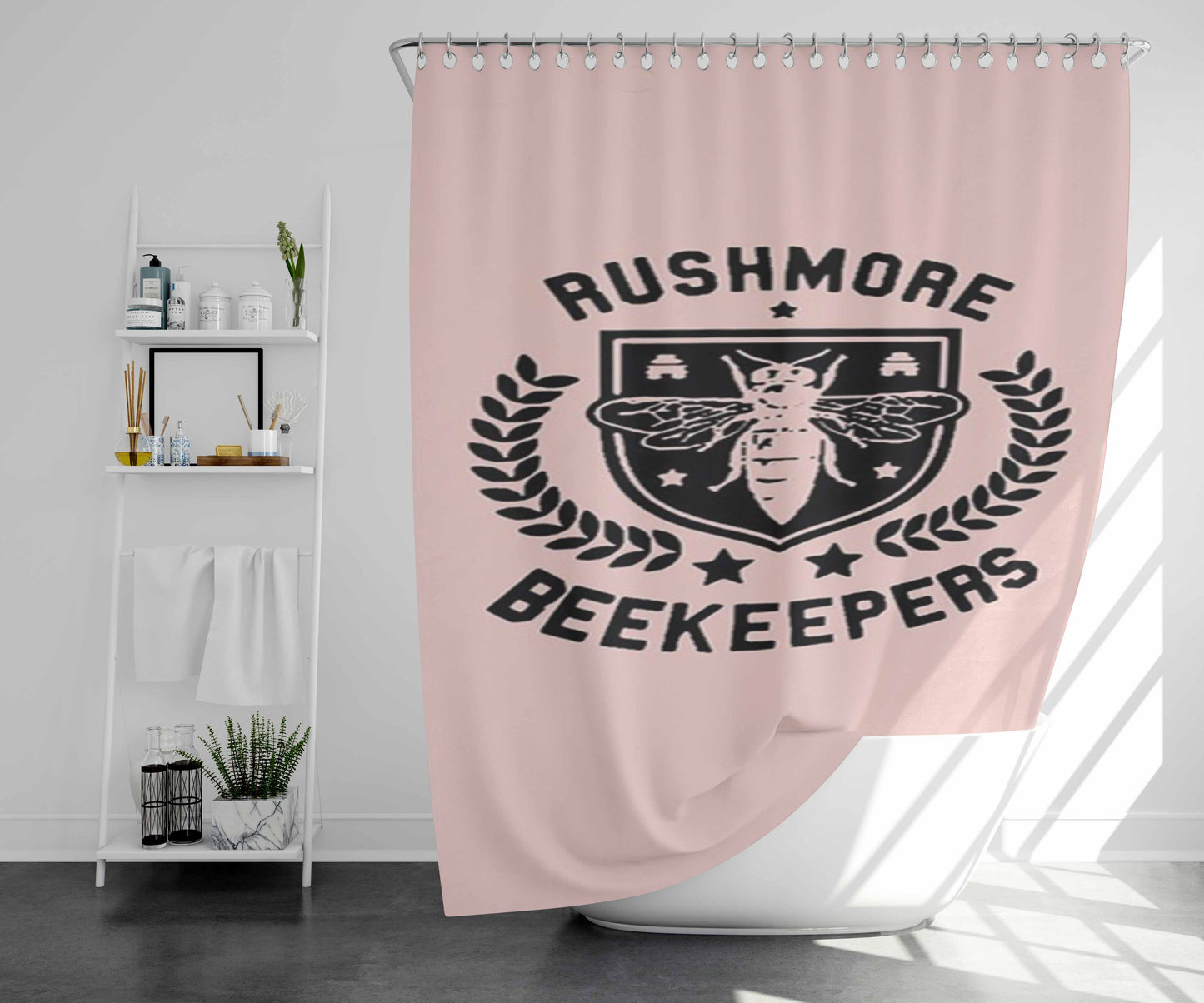 Rushmore Academy Bee Keepers Wes Anderson Bathroom Shower Curtain Fabric Waterproof | 66 X 72 Inch