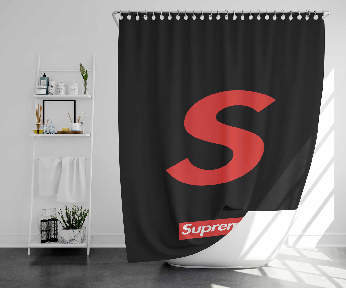 S12E Logo Bathroom Shower Curtain Fabric Waterproof | 66 X 72 Inch