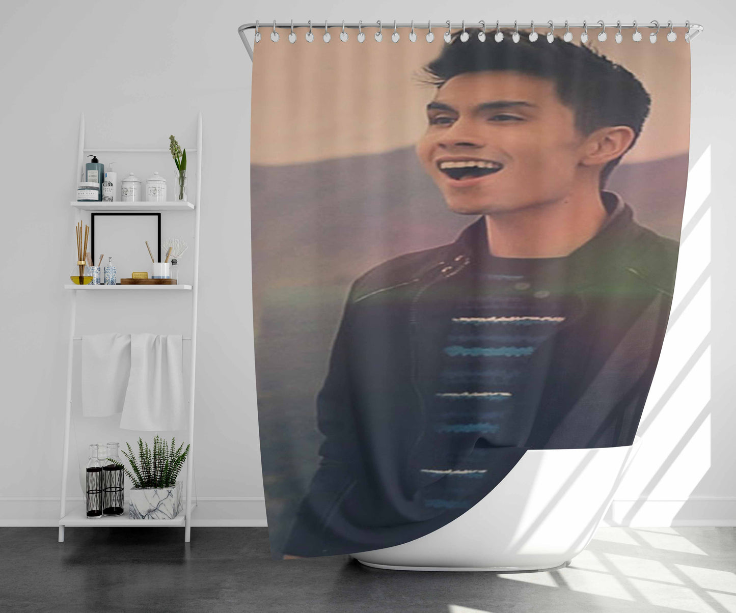 Sam Tsui Singer Bathroom Shower Curtain Fabric Waterproof | 66 X 72 Inch