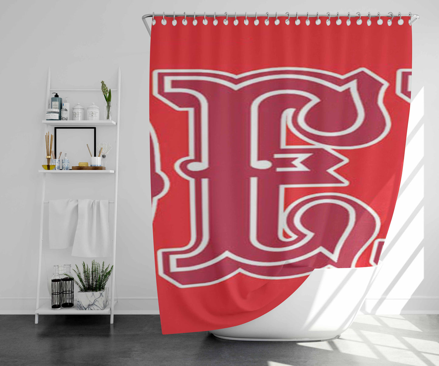 Sf 49Ers Logo Tag Bathroom Shower Curtain Fabric Waterproof | 66 X 72 Inch