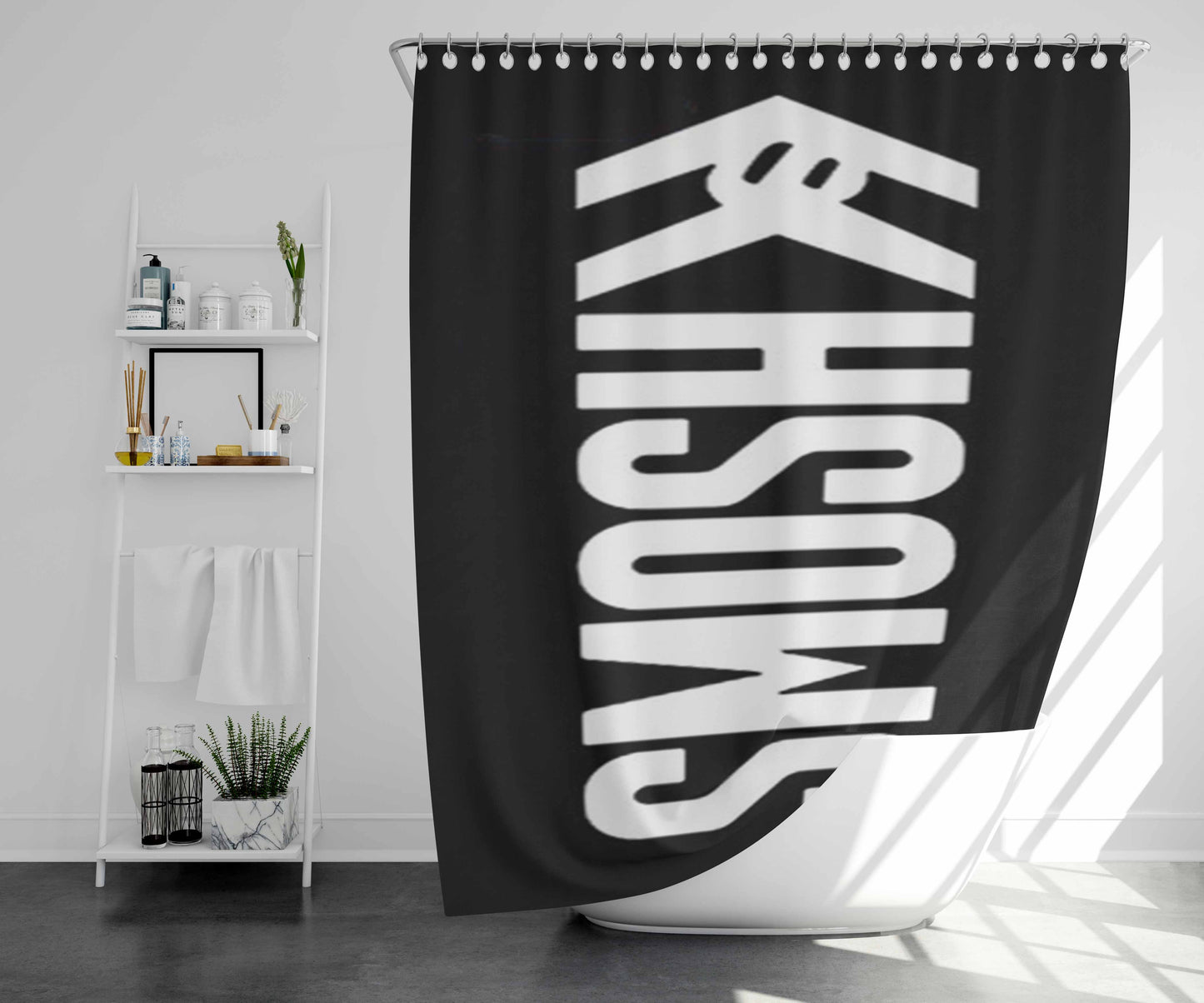 Smosh Logo Bathroom Shower Curtain Fabric Waterproof | 66 X 72 Inch