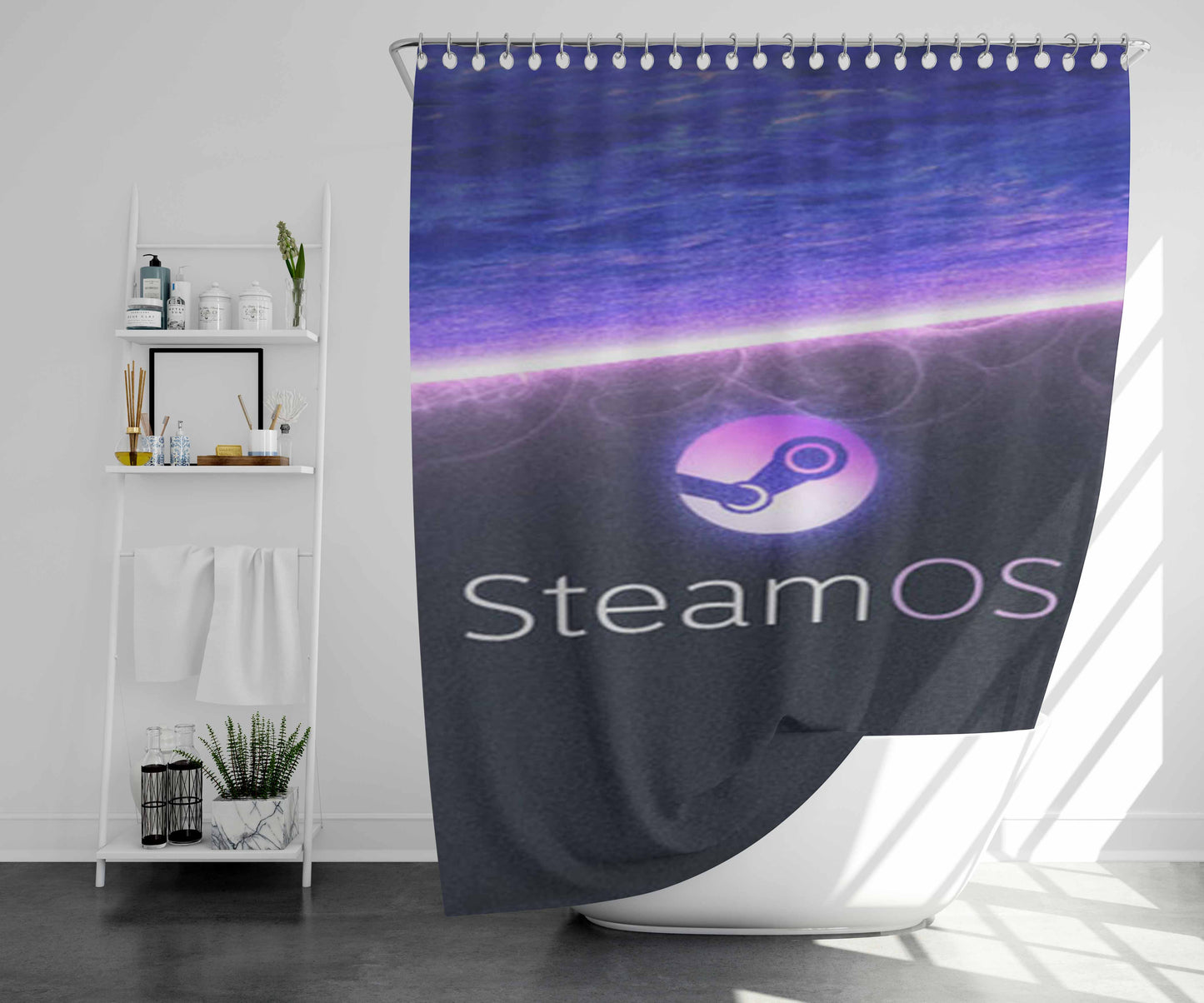 Steamos Bathroom Shower Curtain Fabric Waterproof | 66 X 72 Inch