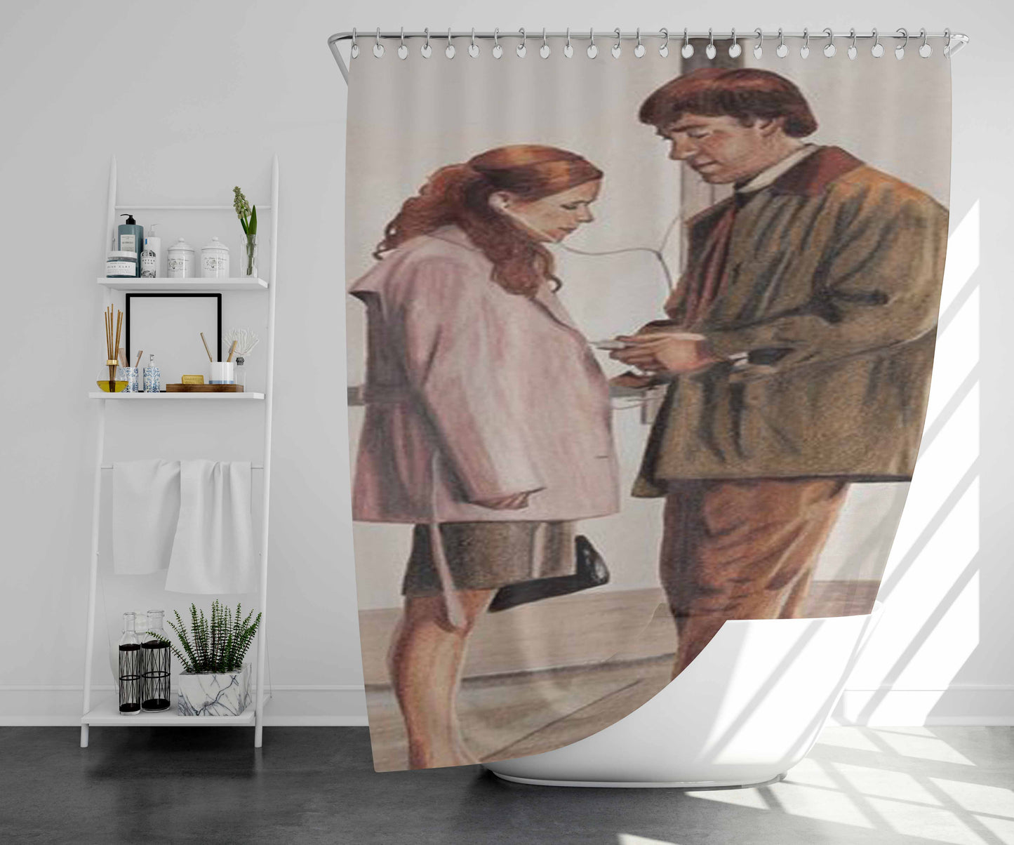 Swaying Isn'T Dancing Bathroom Shower Curtain Fabric Waterproof | 66 X 72 Inch