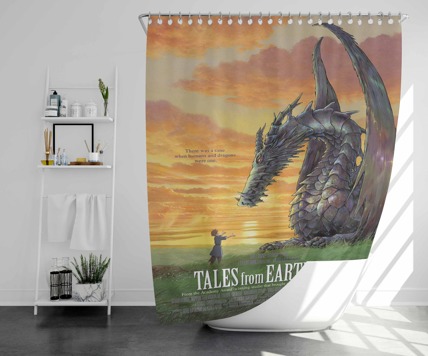 Take Me To The Ocean Bathroom Shower Curtain Fabric Waterproof | 66 X 72 Inch