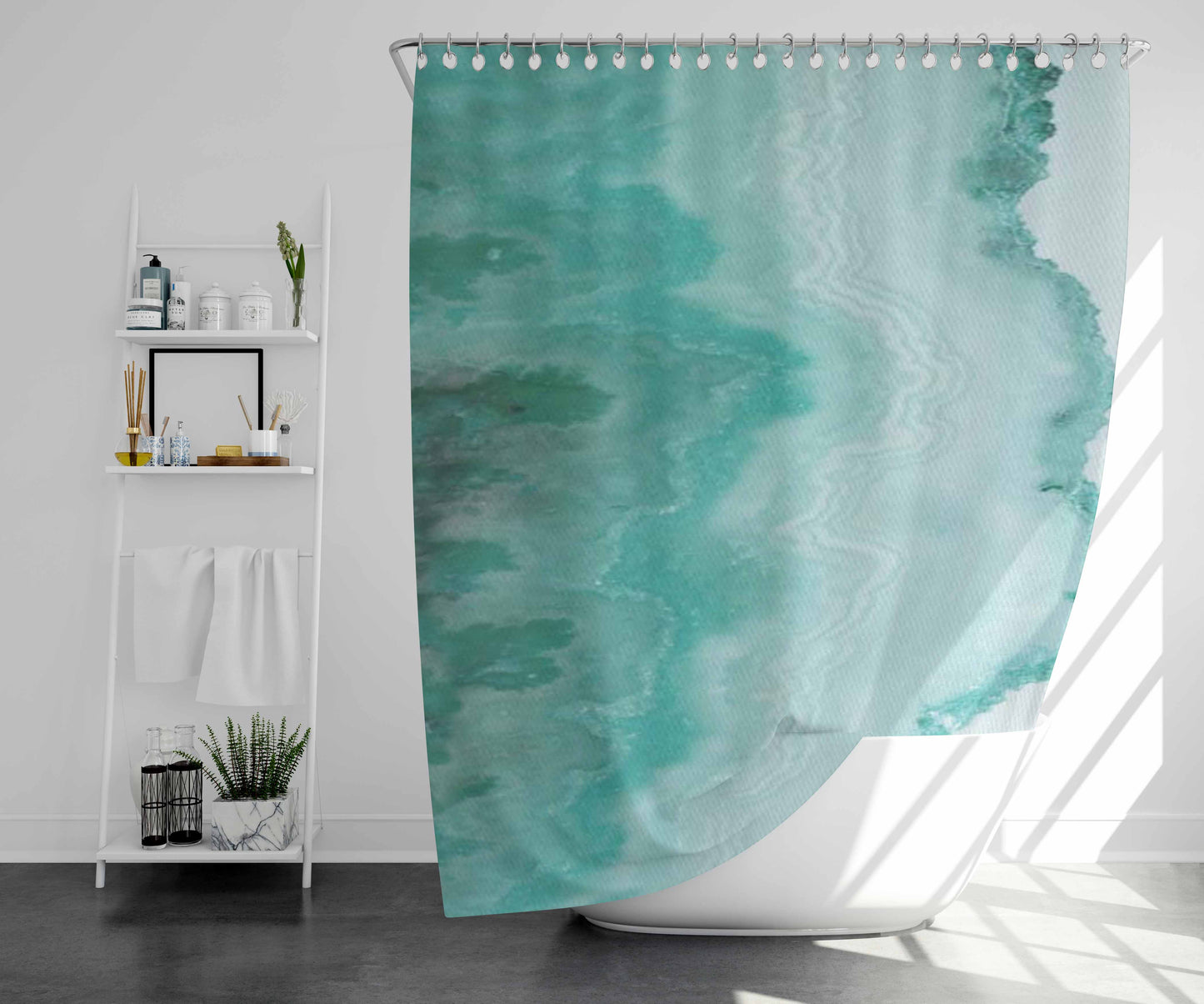 Te Extra Termestrial Bathroom Shower Curtain Fabric Waterproof | 66 X 72 Inch