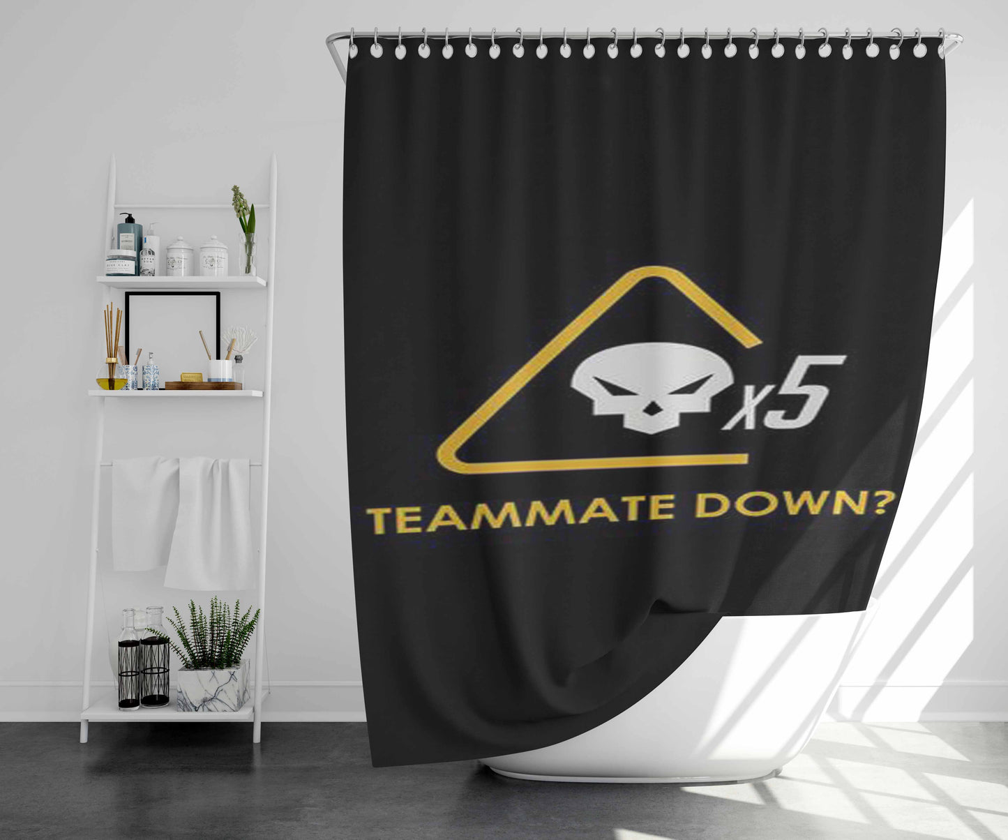 Teamfortress 2 Pocket Pyro Red Bathroom Shower Curtain Fabric Waterproof | 66 X 72 Inch