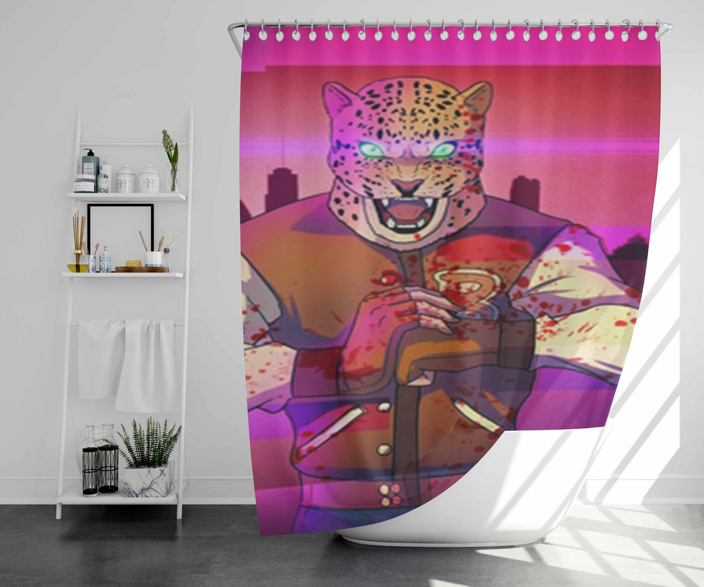 Teh Two Towers Bathroom Shower Curtain Fabric Waterproof | 66 X 72 Inch