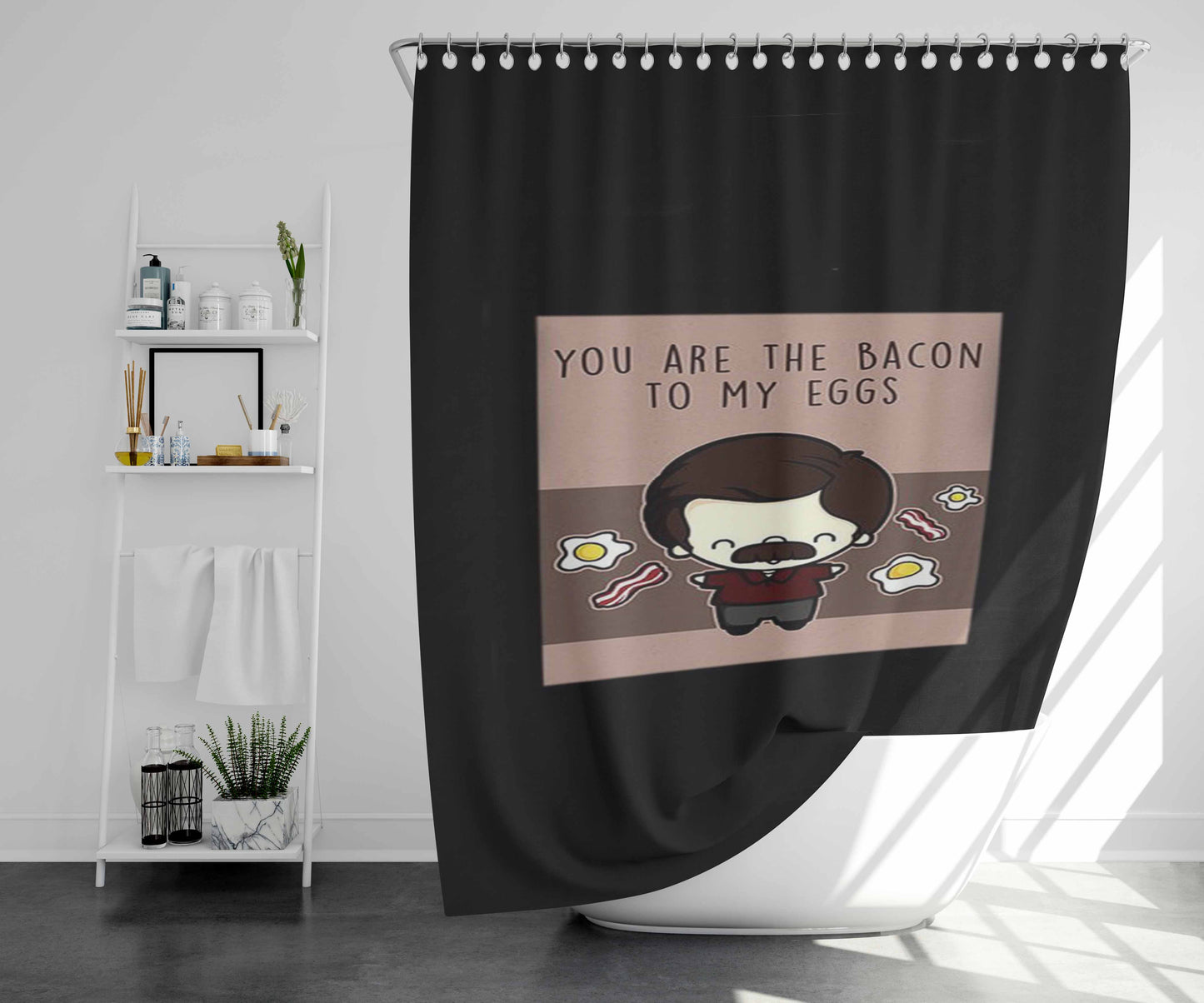 The Avet Brothers Bathroom Shower Curtain Fabric Waterproof | 66 X 72 Inch