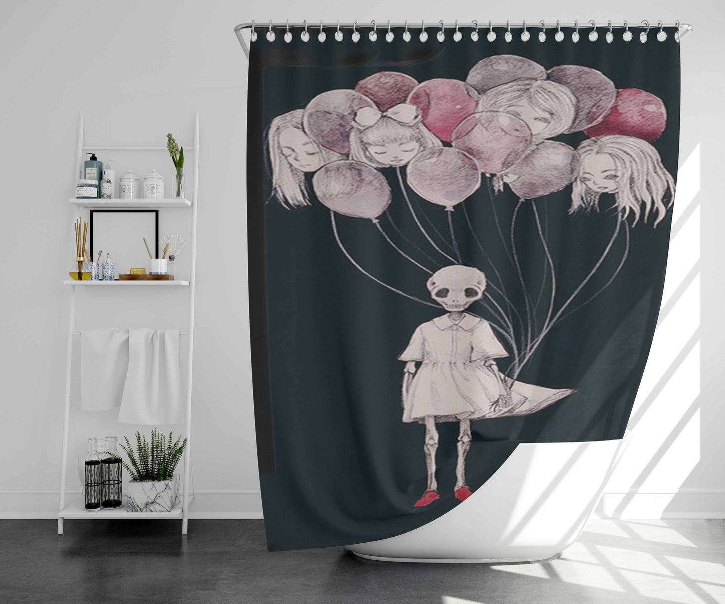 The Clever Idiot Bathroom Shower Curtain Fabric Waterproof | 66 X 72 Inch