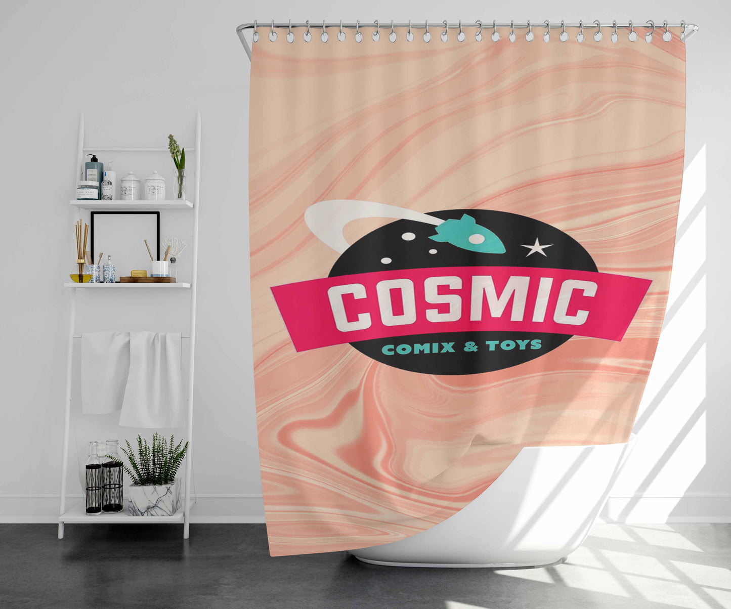 The Connoisseur Bathroom Shower Curtain Fabric Waterproof | 66 X 72 Inch