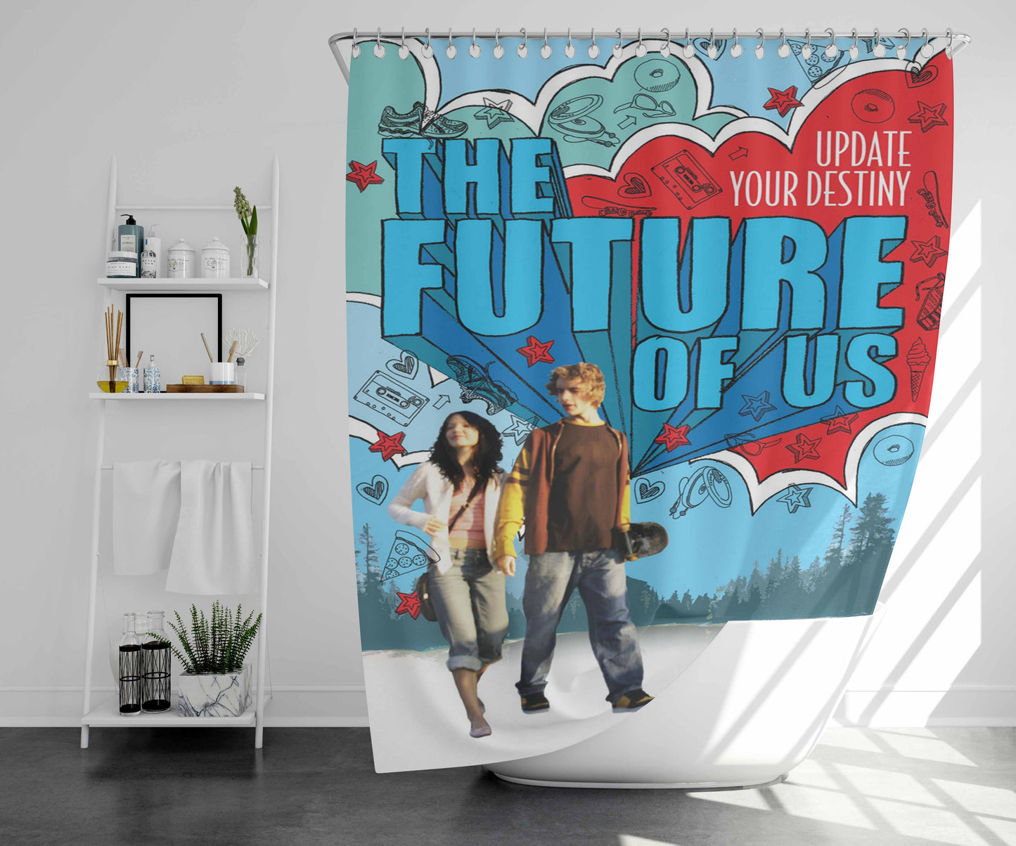 The Front Bottoms Rose Bathroom Shower Curtain Fabric Waterproof | 66 X 72 Inch