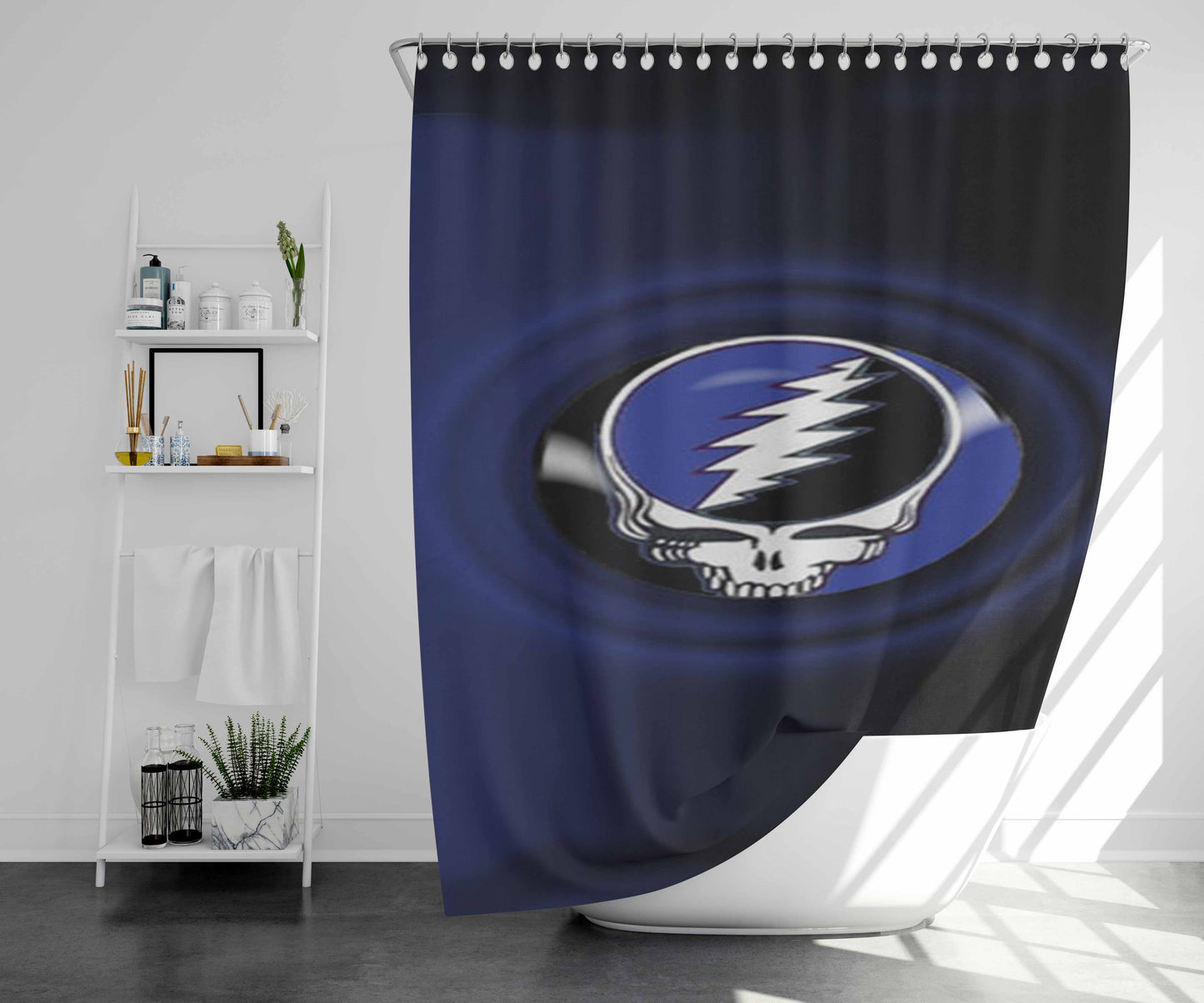 The Grateful Dead Band 2 Bathroom Shower Curtain Fabric Waterproof | 66 X 72 Inch