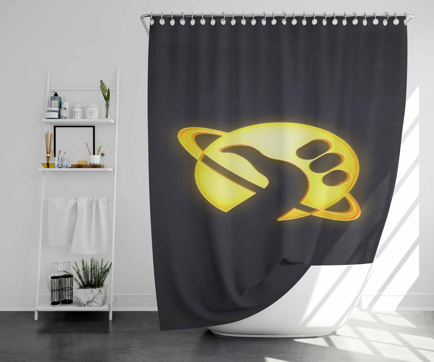 The Hitchhikers Guide To The Galaxy Bathroom Shower Curtain Fabric Waterproof | 66 X 72 Inch