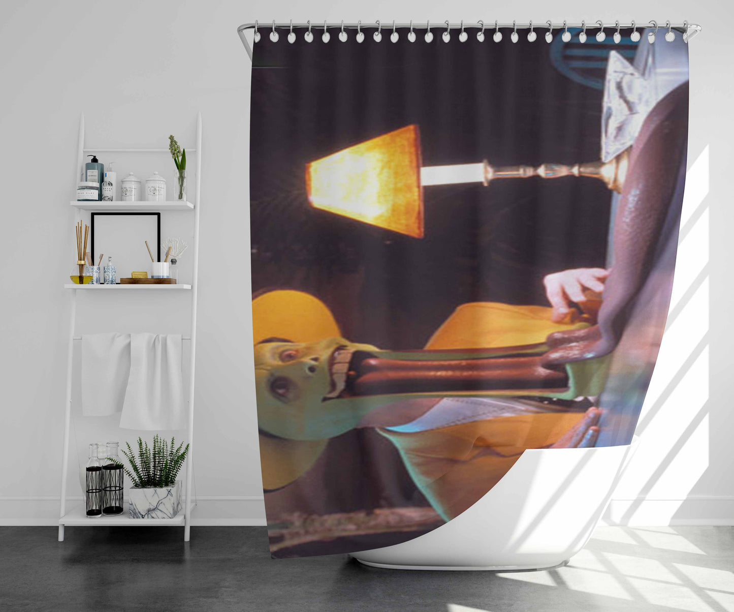 The Manitoba Moose Bathroom Shower Curtain Fabric Waterproof | 66 X 72 Inch