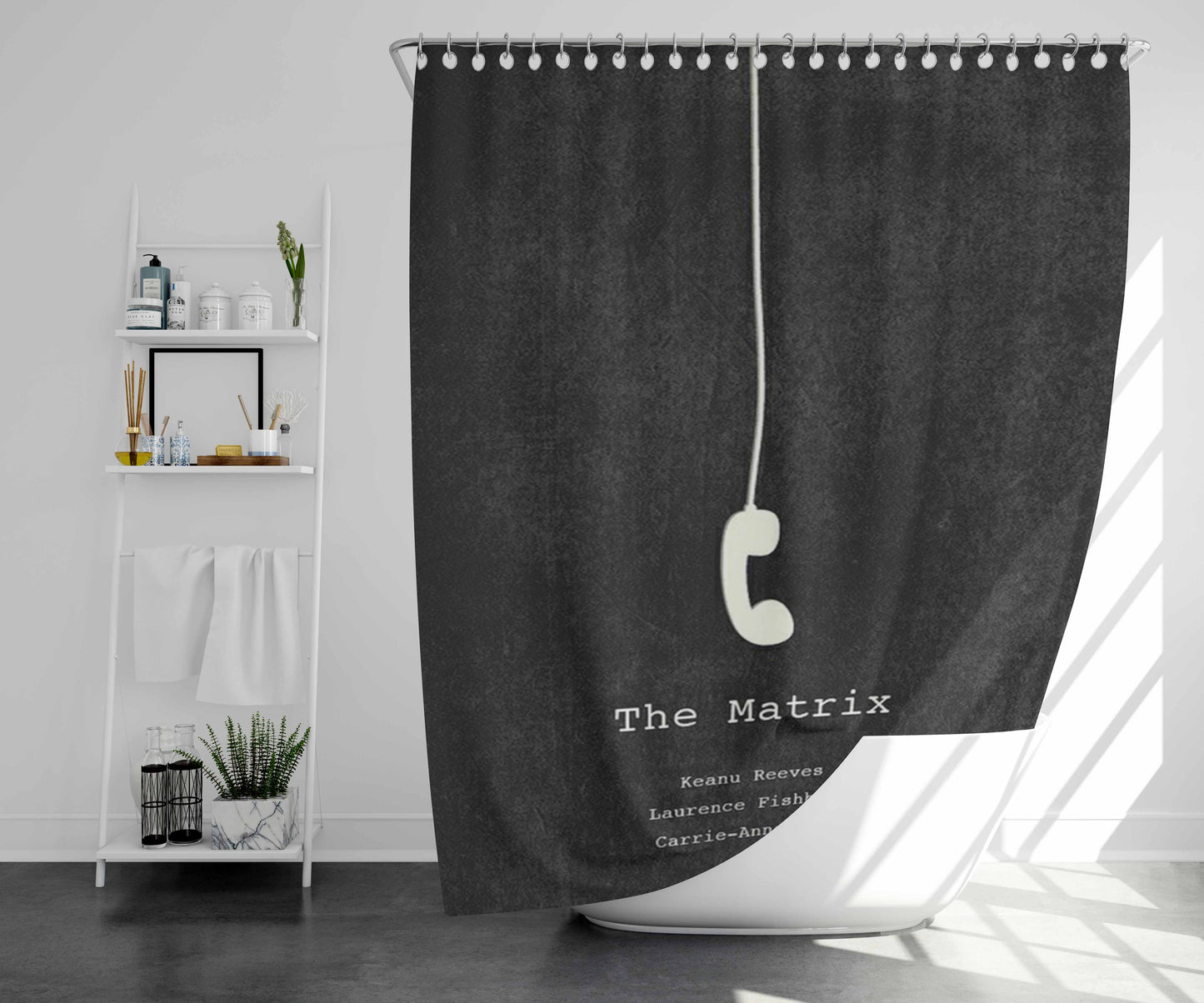 The Matrix Neo Bathroom Shower Curtain Fabric Waterproof | 66 X 72 Inch