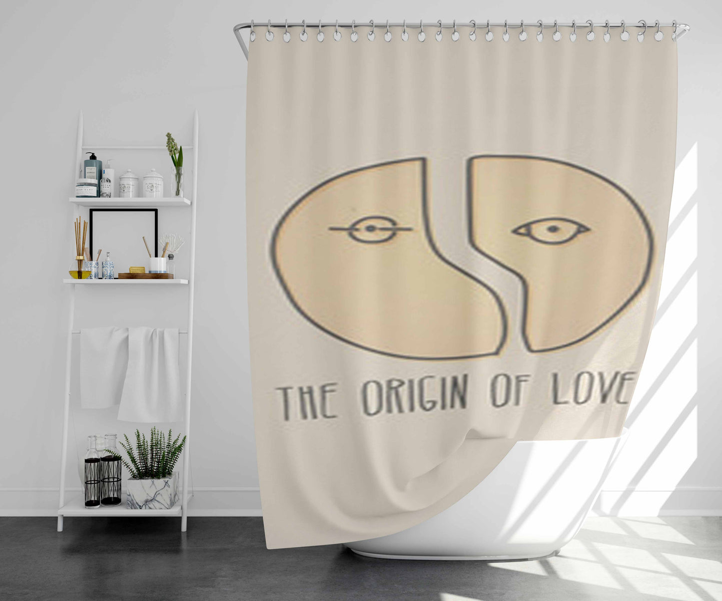 The Orient Of Hong Kong Bathroom Shower Curtain Fabric Waterproof | 66 X 72 Inch