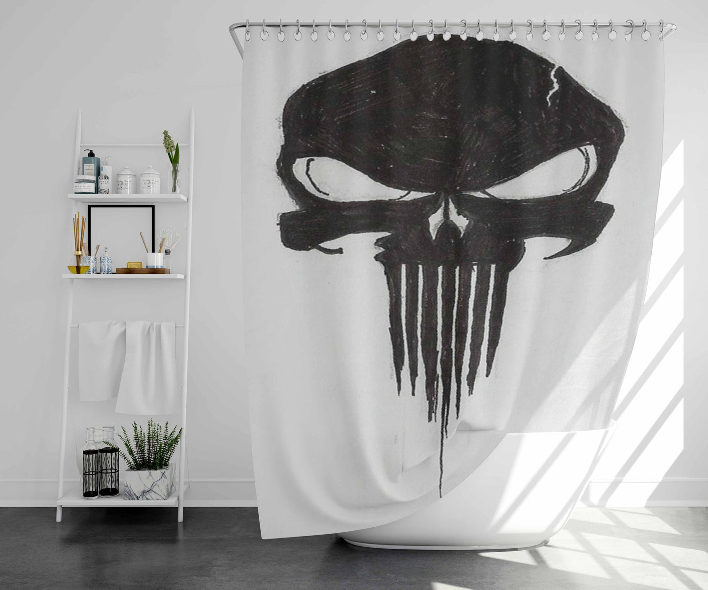 The Punishman Hart 2014 Bathroom Shower Curtain Fabric Waterproof | 66 X 72 Inch