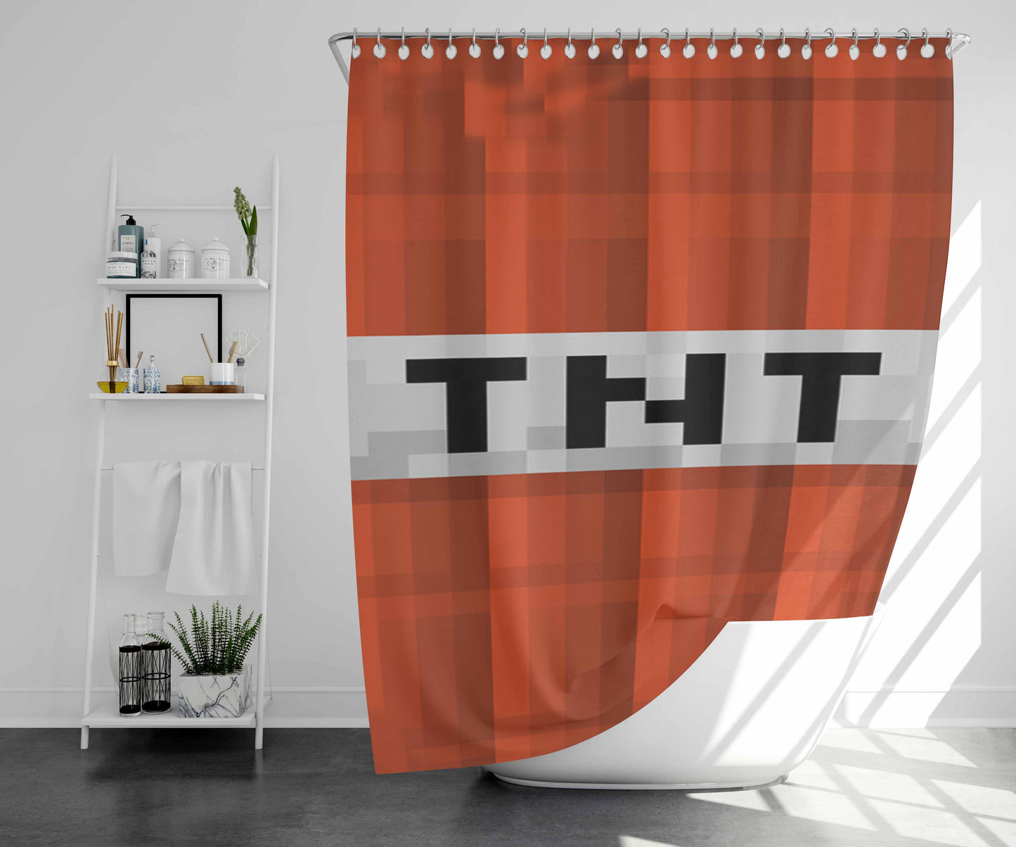 Tn Vols Gloves Bathroom Shower Curtain Fabric Waterproof | 66 X 72 Inch