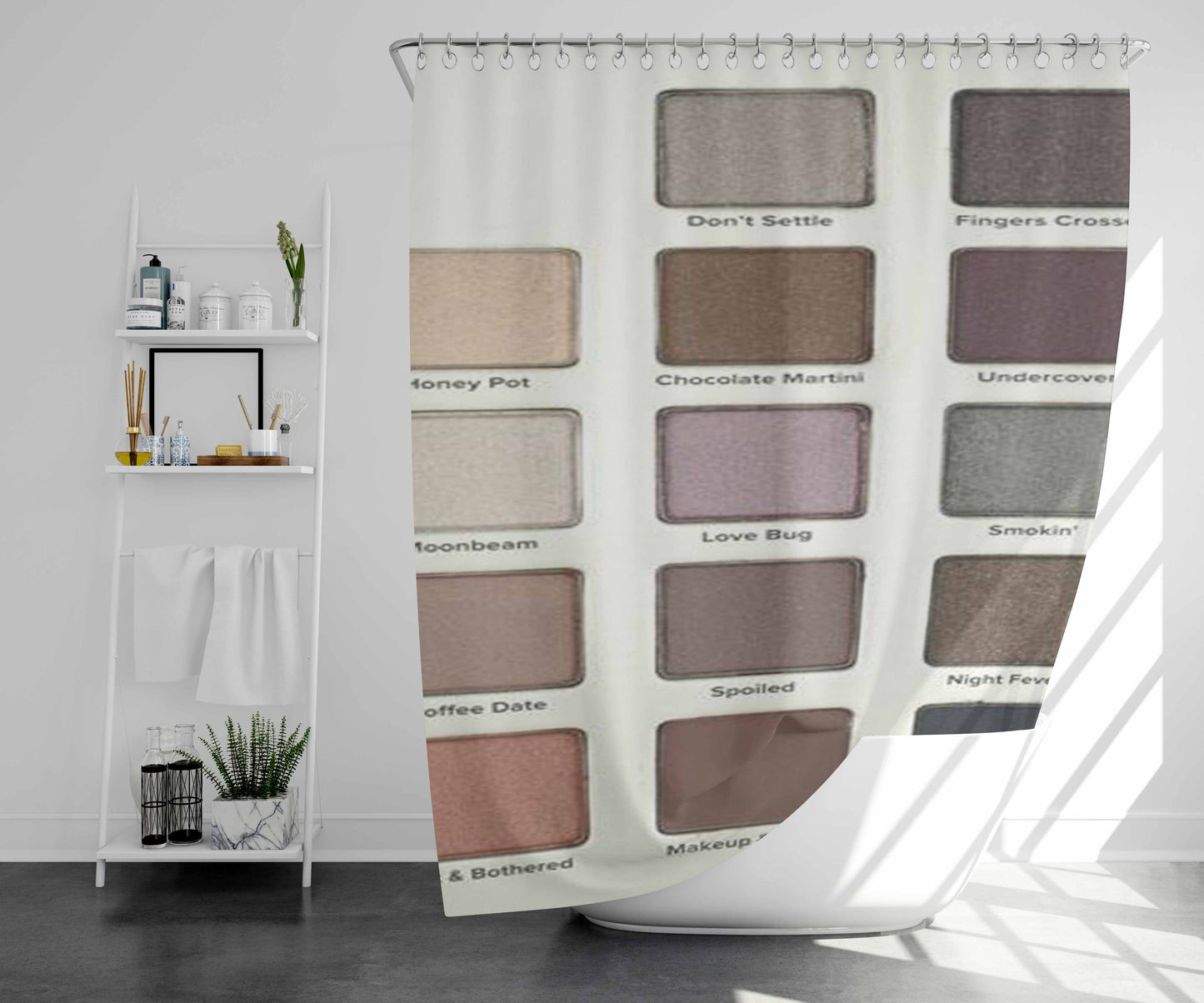 Tony Stewart Bathroom Shower Curtain Fabric Waterproof | 66 X 72 Inch