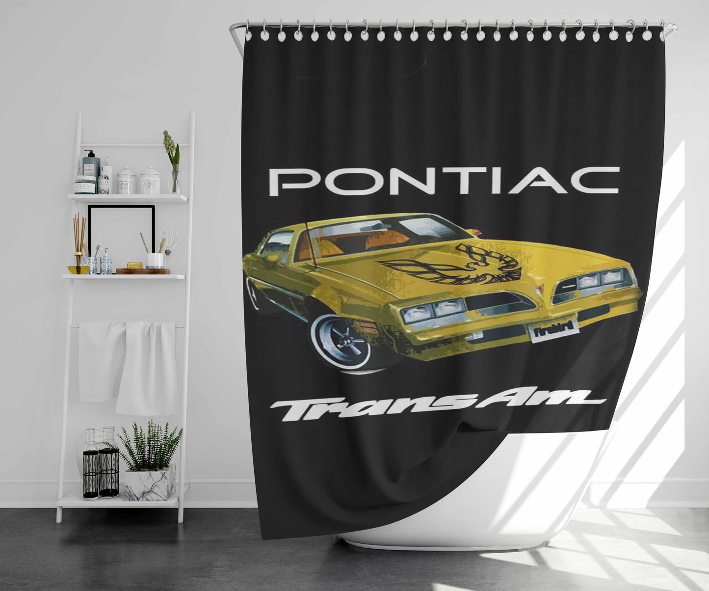 Trance Text Bathroom Shower Curtain Fabric Waterproof | 66 X 72 Inch