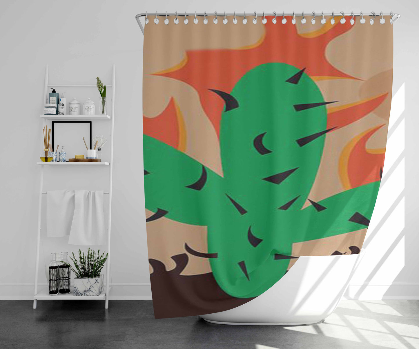 Travis Code Rodeoo Bathroom Shower Curtain Fabric Waterproof | 66 X 72 Inch