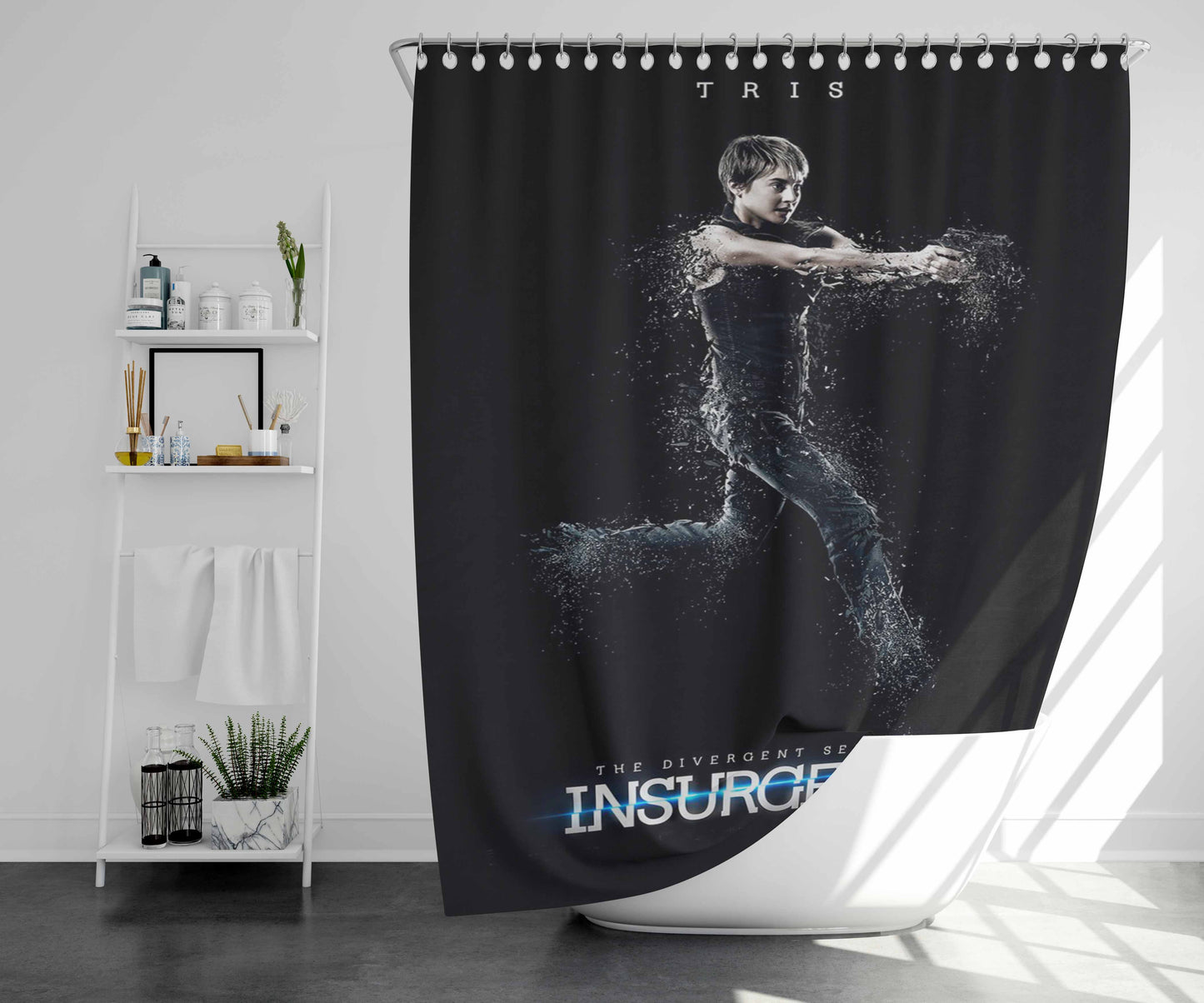 Tris, Insurgent Bathroom Shower Curtain Fabric Waterproof | 66 X 72 Inch