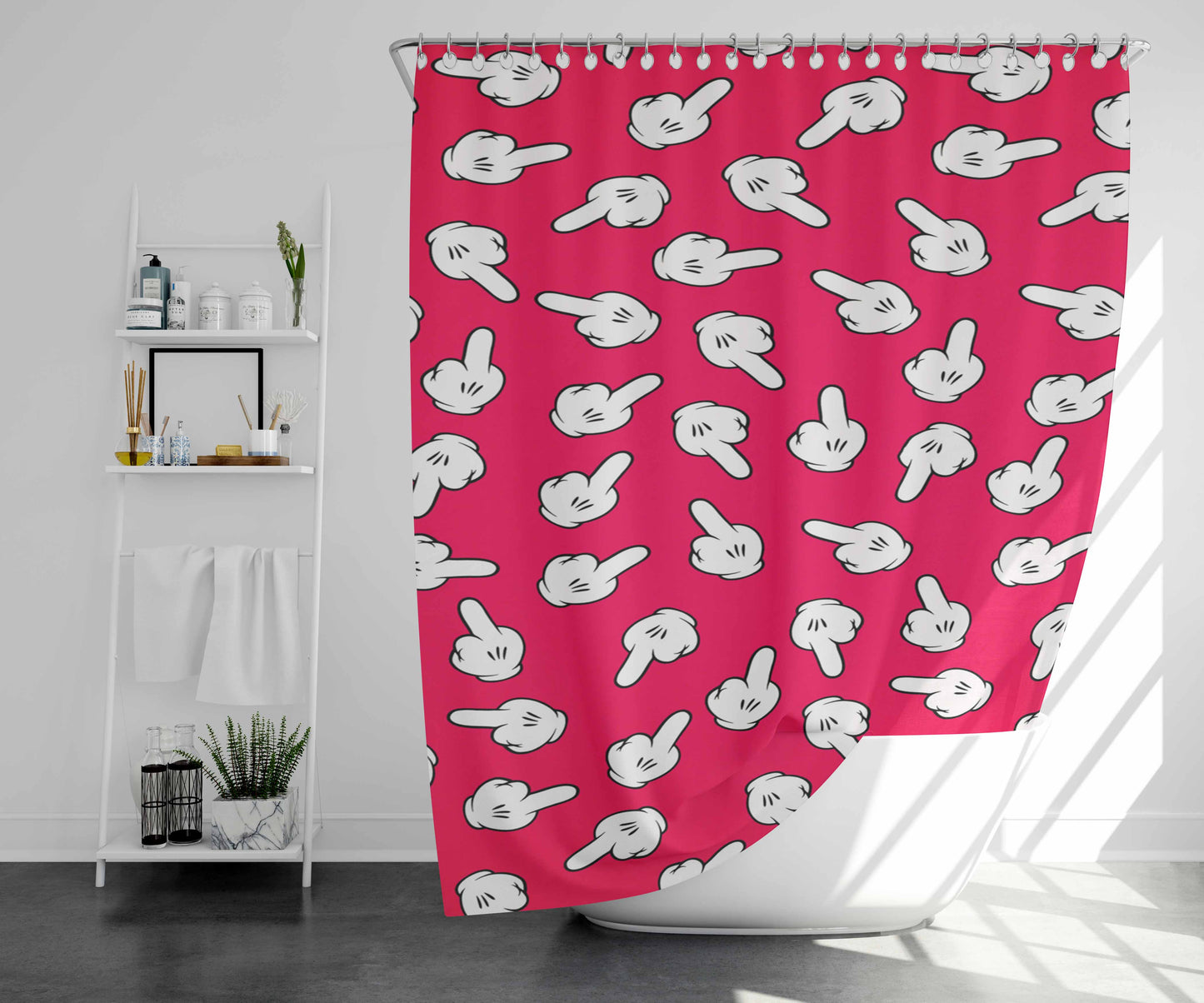 Tumblr Mickey Bathroom Shower Curtain Fabric Waterproof | 66 X 72 Inch