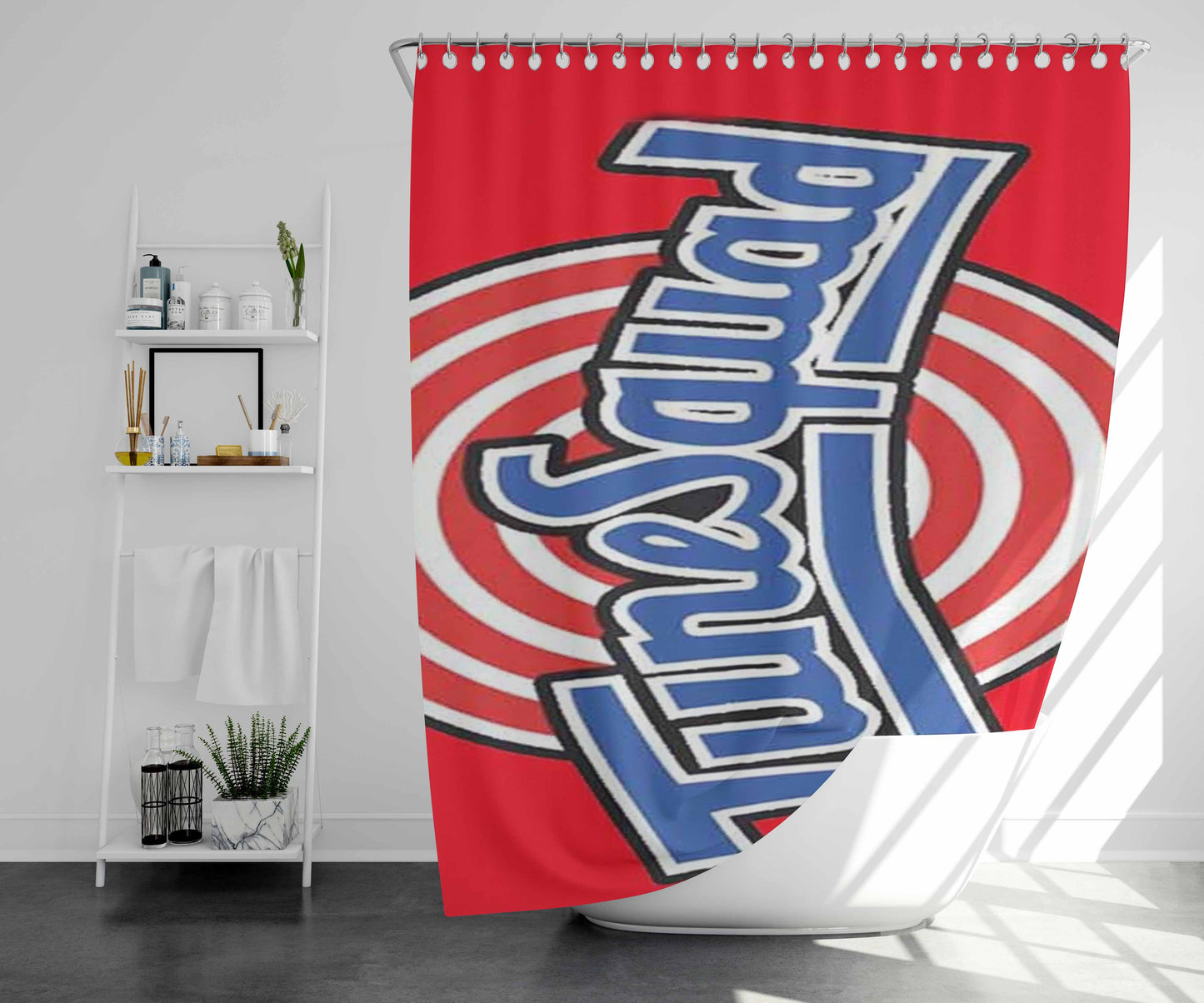Tune Squad Bathroom Shower Curtain Fabric Waterproof | 66 X 72 Inch