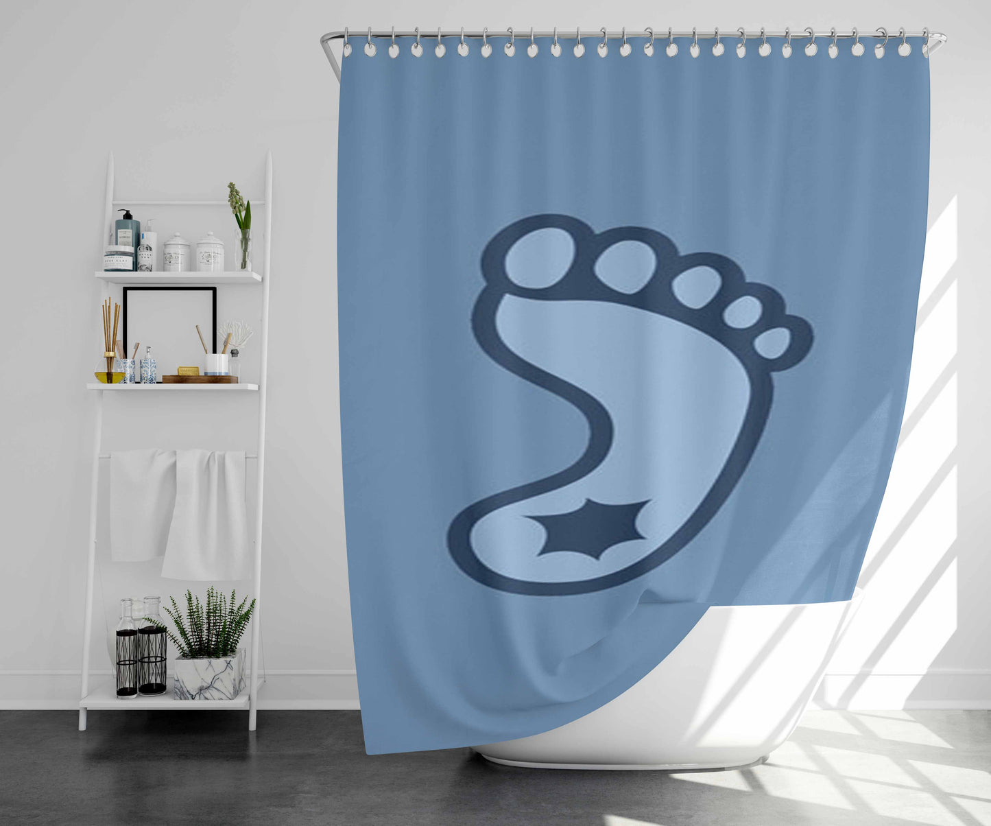 Unc New Bathroom Shower Curtain Fabric Waterproof | 66 X 72 Inch